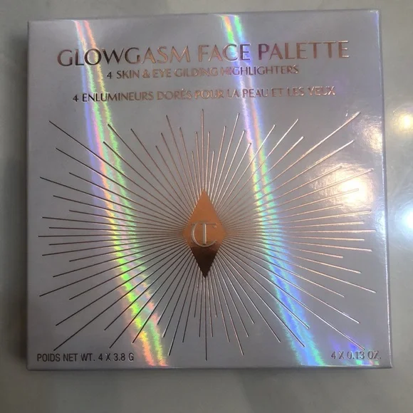 Charlotte Tilbury Glowgasm Lightgasm Light Medium Face Palette 15.2g NIB - Picture 13 of 13